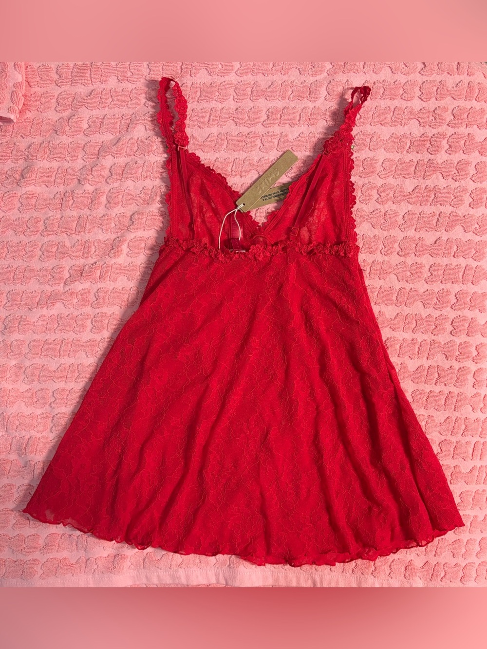 ❤️ SKIMS Stretch Lace Slip Set | Red | S | NWT 🏷️ - Picture 4 of 6